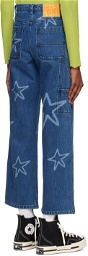 Brain Dead Blue Stars Jeans