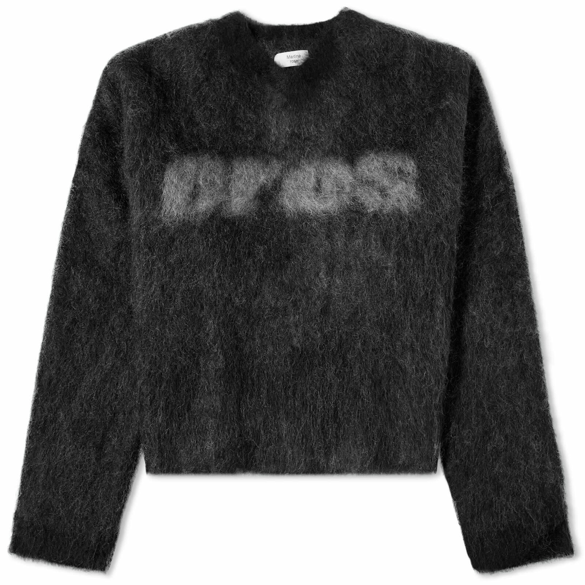 トップス Brushed Mohair Eros V-Neck Jumper Martine Rose Women's Brushed Mohair Eros V-Neck Jumper in Black