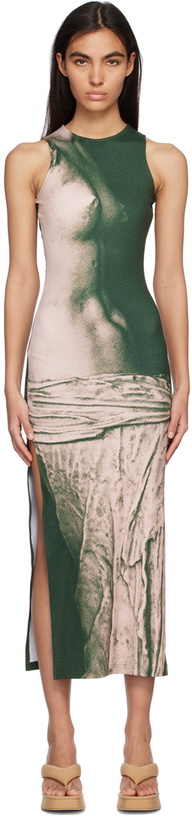 Photo: lesugiatelier Khaki Graphic Maxi Dress
