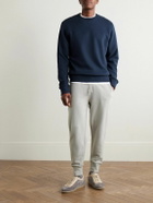 Kingsman - Logo-Embroidered Cotton and Cashmere-Blend Jersey Sweatshirt - Blue