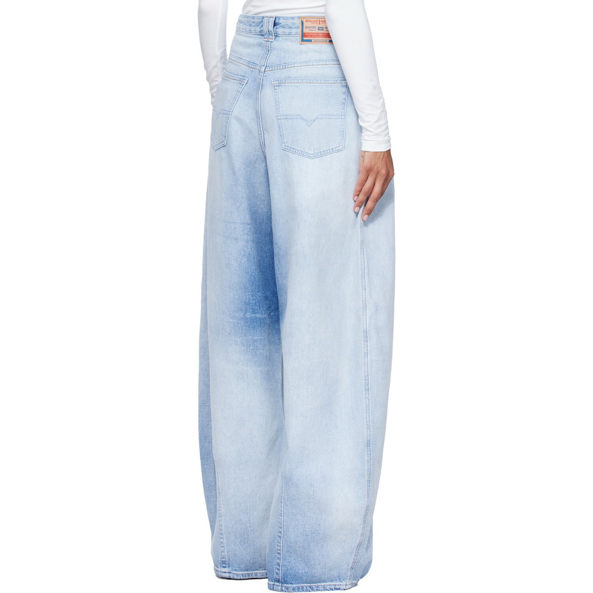 Diesel Blue Relaxed High Waist 1987 D-Khelz Jeans