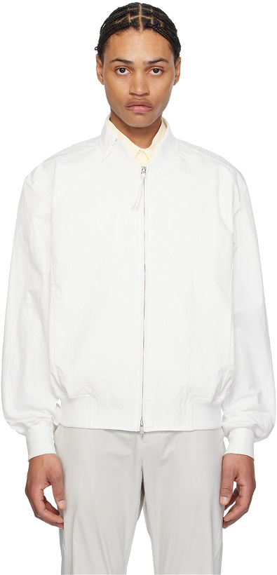 Photo: POST ARCHIVE FACTION (PAF) White 6.0 Right Bomber Jacket