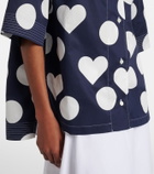 Jacquemus Marin polka-dot cotton poplin shirt