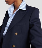 Ami Paris Double-breasted virgin wool blazer