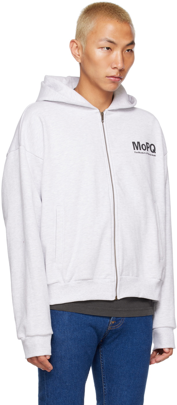 Museum of Peace & Quiet Gray Contemporary Museum Hoodie