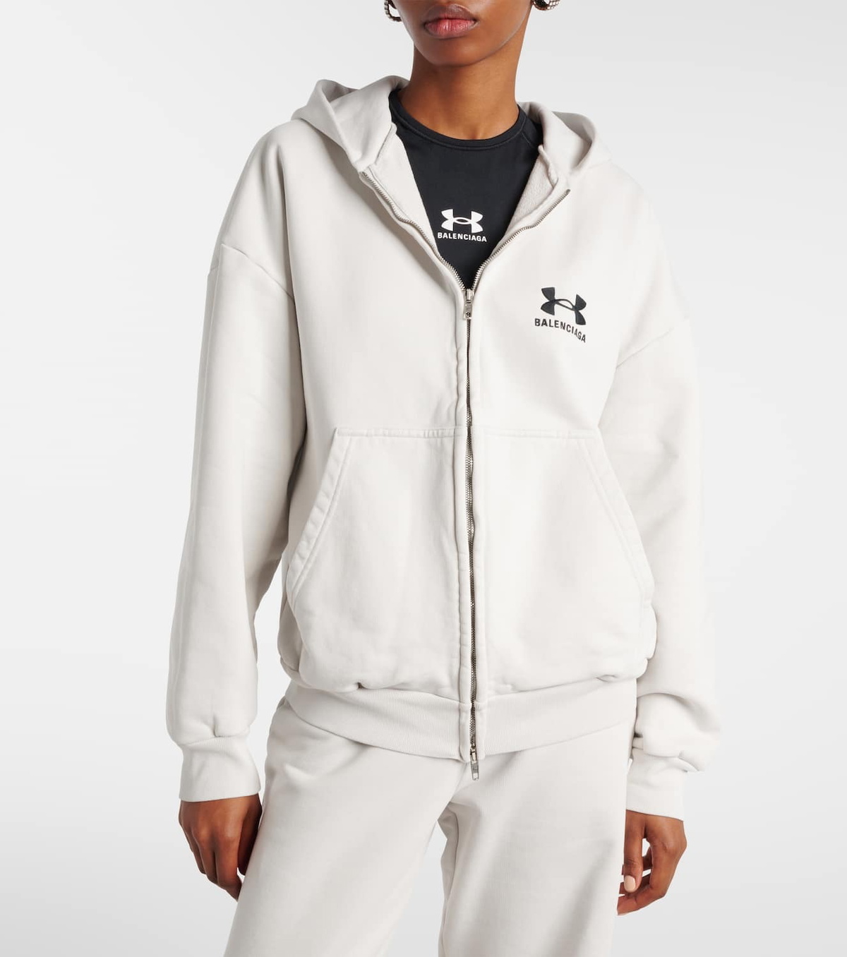 Balenciaga Cotton zip-up hoodie Balenciaga