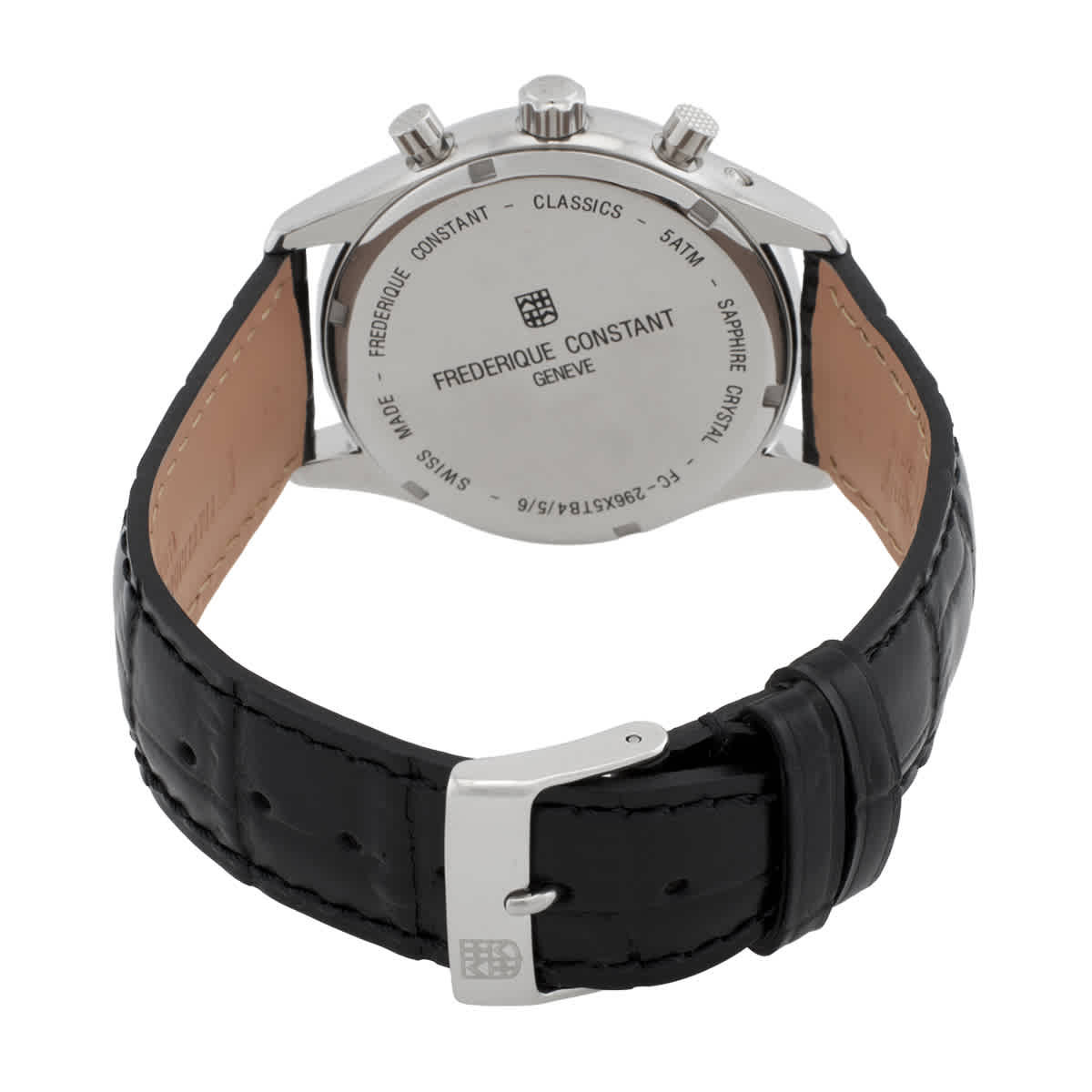 Frederique Constant Classics Chronograph Quartz Grey Dial Mens Watch FC-296DG5B6