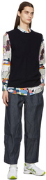 Comme des Garçons Shirt White & Multicolor KAWS Edition Printed Pattern Shirt