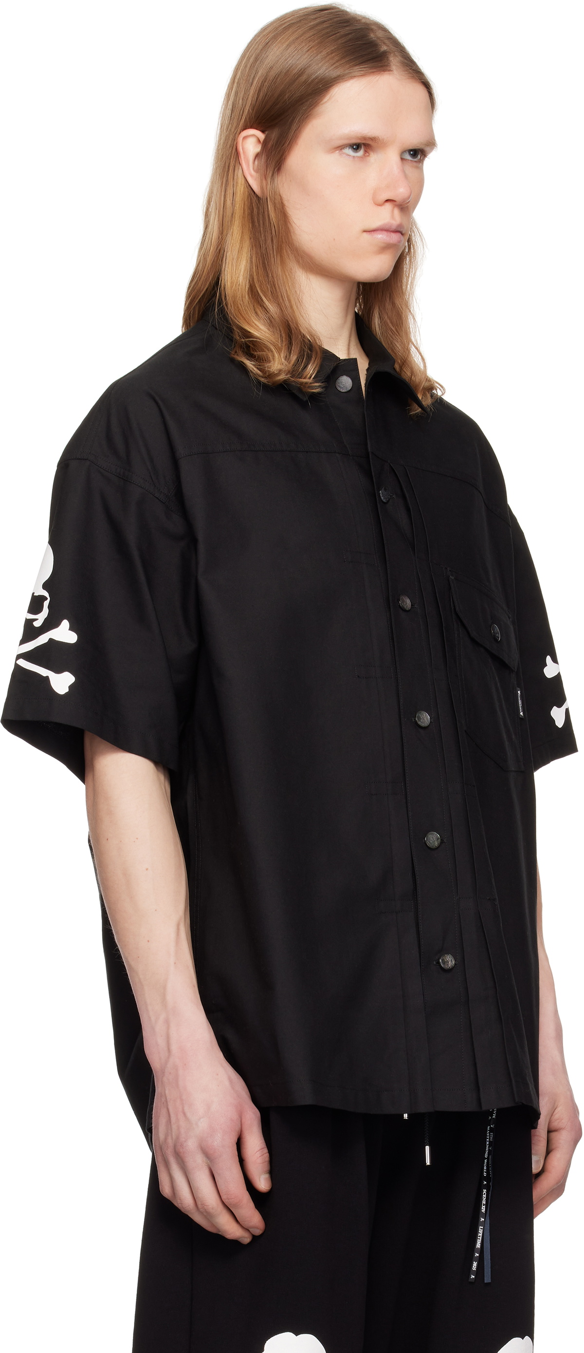 MASTERMIND WORLD Black Oxford Shirt