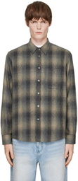 COOR Gray Ombre Flannel One Pocket Checkered V.2 Shirt