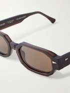 AHLEM - Jules Oval-Frame Tortoiseshell Acetate Sunglasses