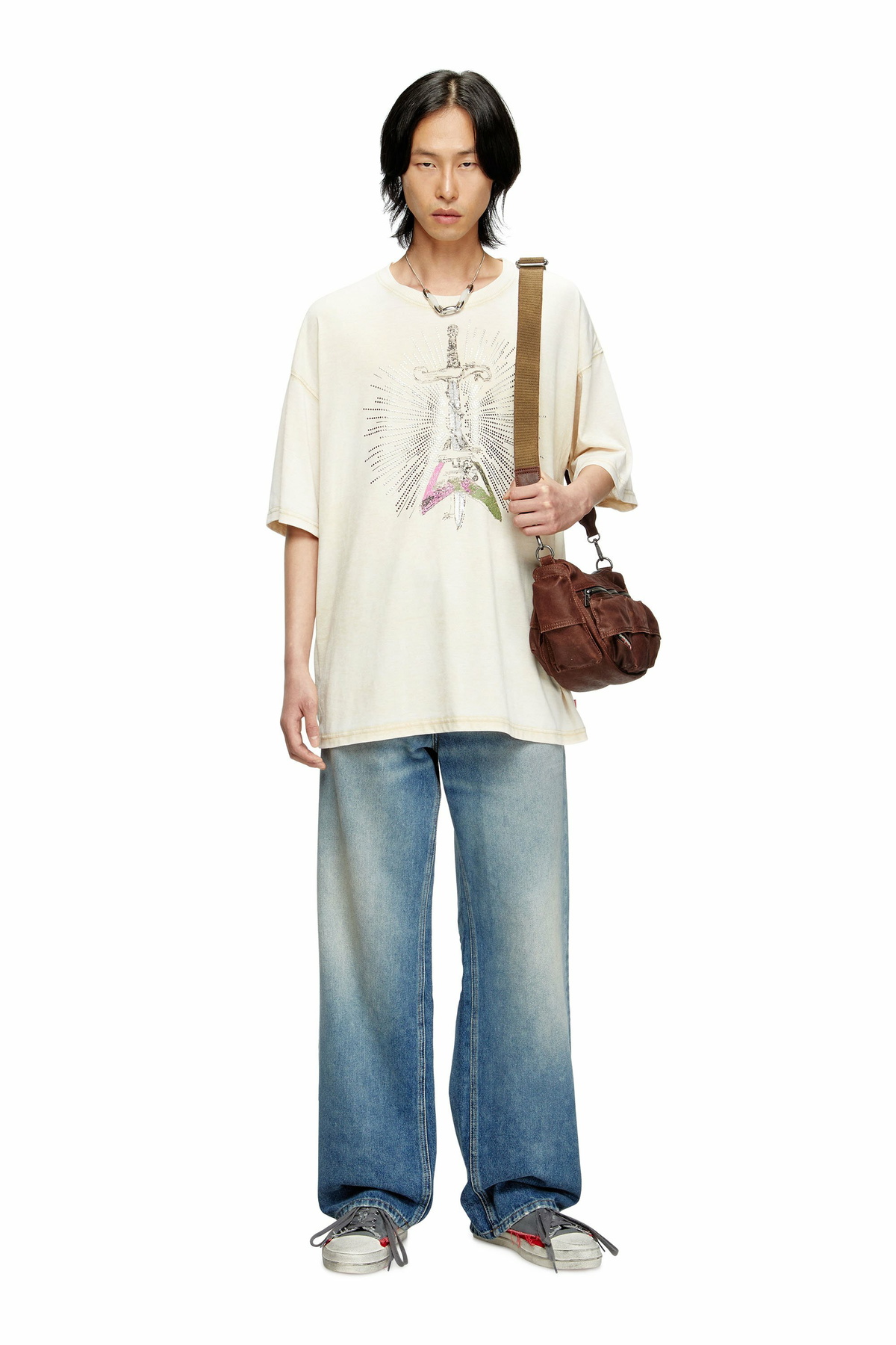 Diesel Multi-Pockets - Cotton bag with multiple pockets - Shoulder Bags - Unisex - Brown