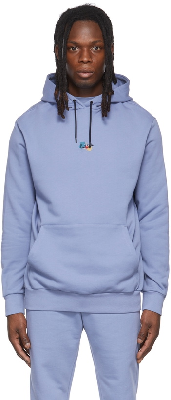 Photo: Paul Smith Blue Paint Splatter Hoodie