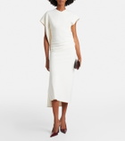 Victoria Beckham Victoria draped crêpe satin midi dress