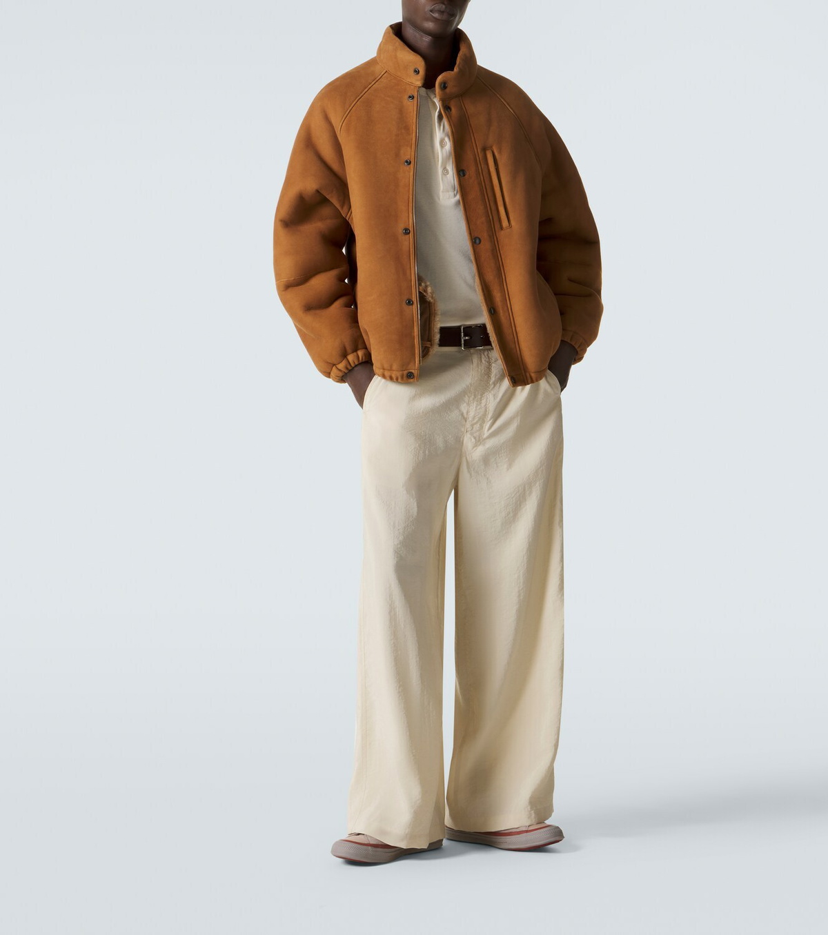 A.Presse Shearling-lined suede jacket A.PRESSE