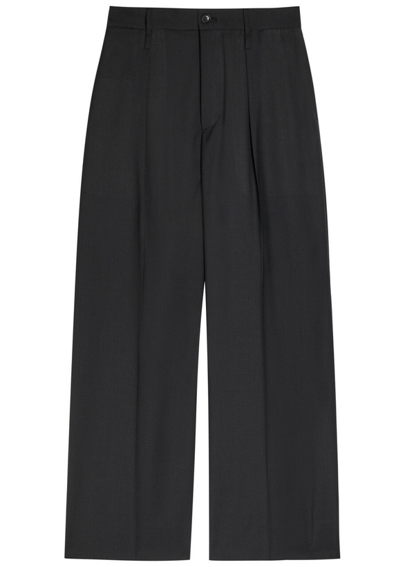 Photo: Issey Miyake Palindrome Wide-leg Wool-blend Trousers Black