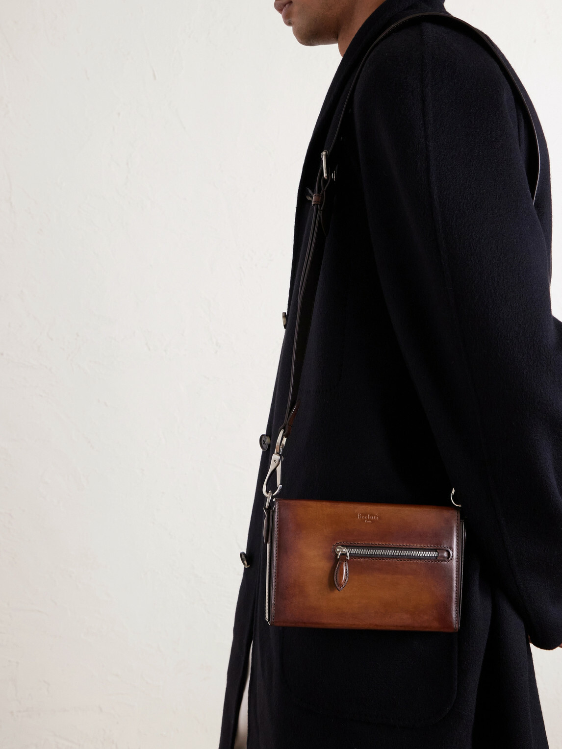Berluti - Jour de Poche Venezia Leather Messenger Bag