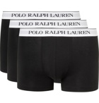 POLO RALPH LAUREN - Three-Pack Stretch-Cotton Jersey Boxer Briefs - Black