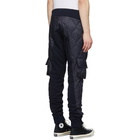 Greg Lauren Navy Paul and Shark Edition Quilted Cargo Pants