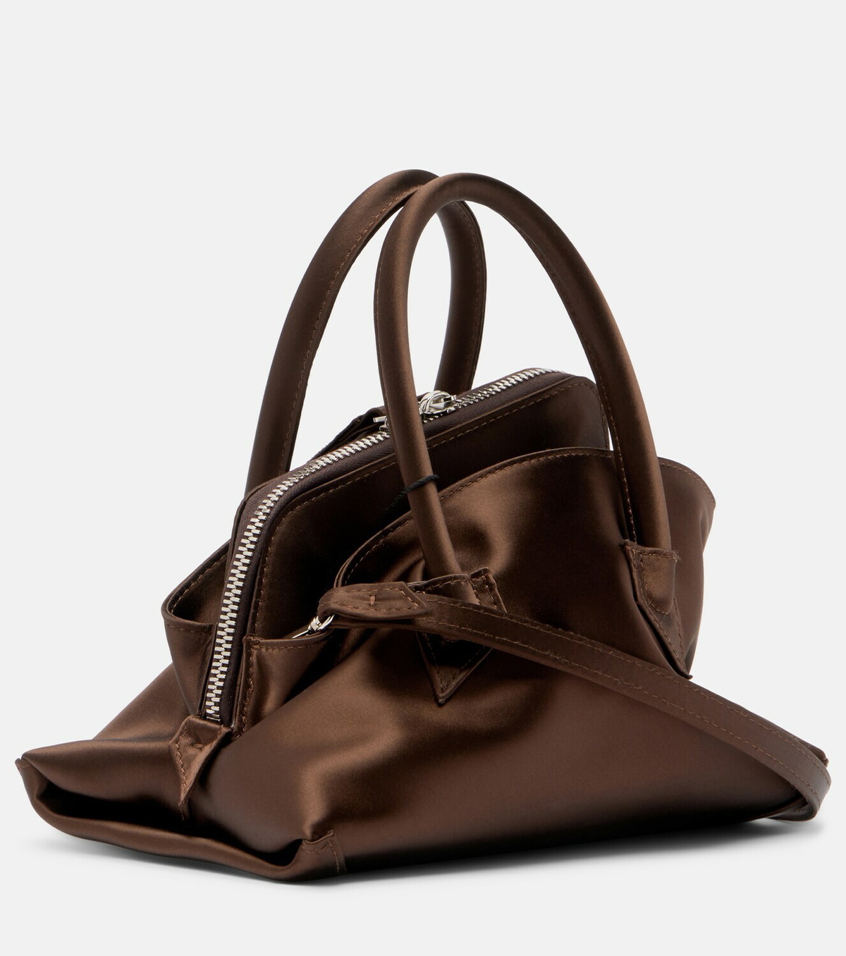 The Attico La Passeggiata Mini satin tote bag