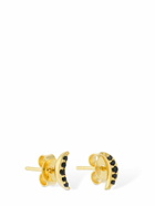 MISSOMA Celestial Pavé Moon Stud Earrings