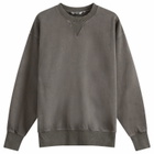 Uniform Bridge Men's Pigment Dyed Sweatshirt in Pigment Charcoal