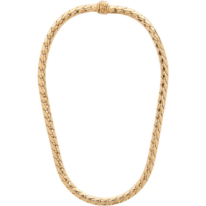 Photo: Emanuele Bicocchi Gold Herringbone Chain Necklace