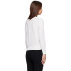Nothing Written White Sane V-neck Sweater
