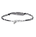 Isabel Marant - Feather Silver-Tone and Cord Bracelet - Silver