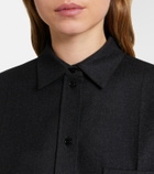 Victoria Beckham Ellys wool flannel shirt