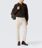 Eleventy Wool and cashmere polo sweater