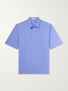 ATON - Cotton-Poplin Shirt - Blue