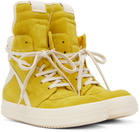 Rick Owens Kids Yellow & Off-White Geobasket Sneakers