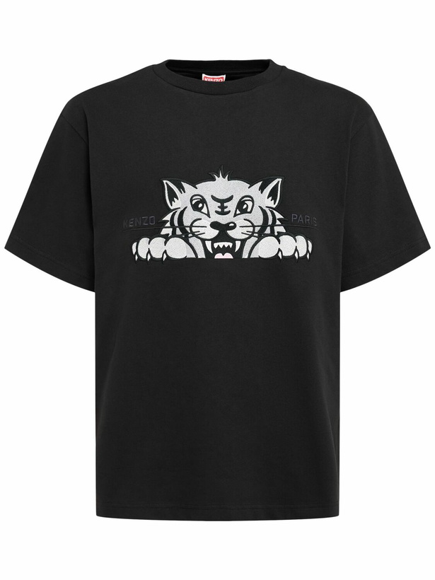 Photo: KENZO PARIS Kenzo Happy Embroidered Oversize T-shirt