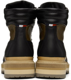 Moncler Black & Brown Peka Boots