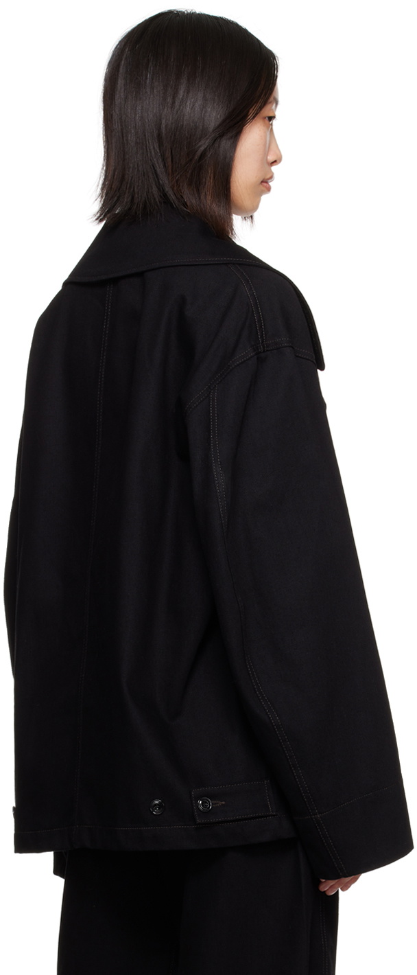 LEMAIRE Black Dispatch Denim Jacket Lemaire