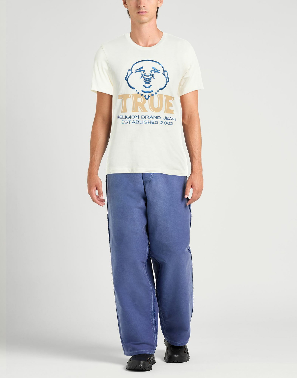 True Religion Mens T-shirt Ivory