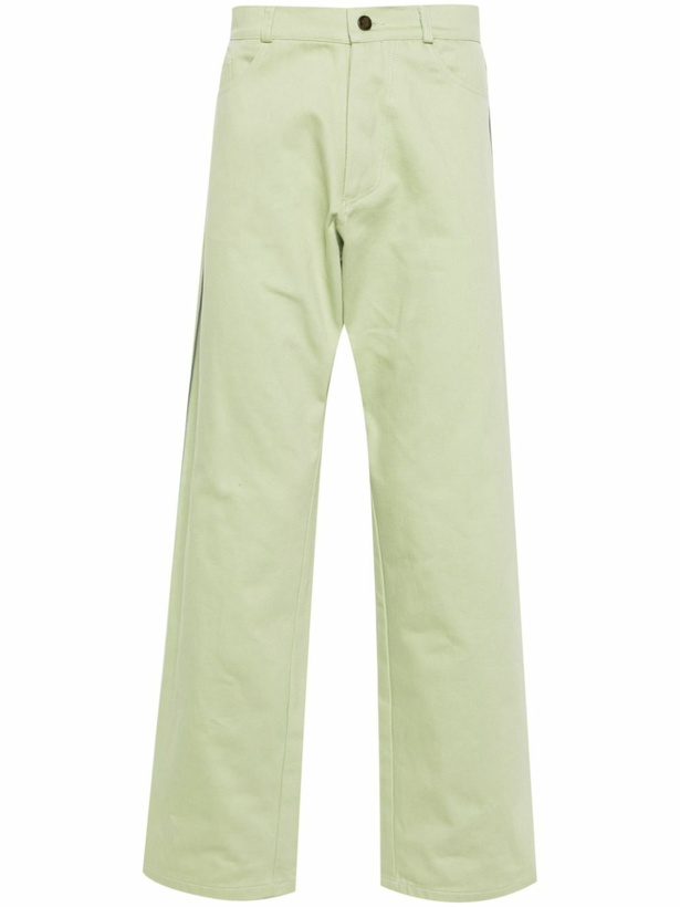 Photo: Robyn Lynch Green Straight-Leg Trousers