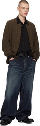 WACKO MARIA Black Johnny Leather Belt