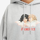 Fiorucci Women's Oversized Icon Angel Hoodie in Grey
