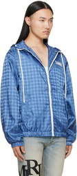 AMIRI Blue MA Quad Windbreaker Jacket