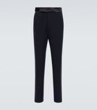 Giorgio Armani - Slim-fit linen pants