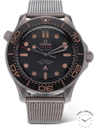 OMEGA - Pre-Owned 2020 Seamaster 300M 42mm Titanium Watch, Ref. No. 210.90.42.20.01.001