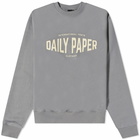 Daily Paper Men's Youth Logo Crew Sweat in Charcoal