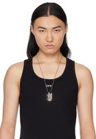 Off-White Silver Arrow Ziptie Necklace