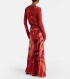 Johanna Ortiz Printed midi dress