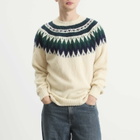 Howlin by Morrison Men's Howlin' Magician In The Mountain Fair Isle Jumper in Ecru