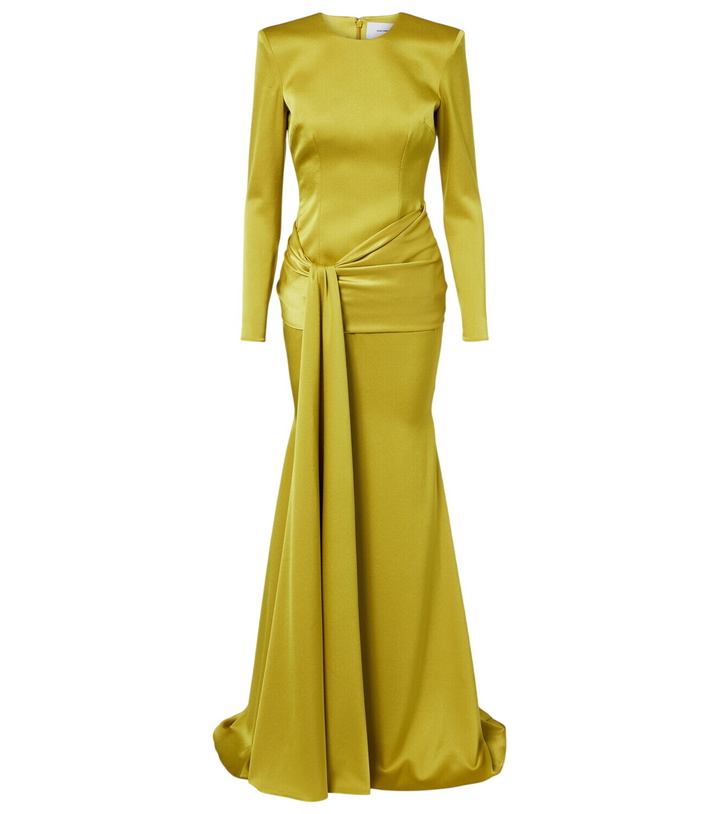 Photo: Alex Perry Draped sash satin crêpe gown