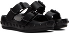At.Kollektive Black Natacha Ramsay Levi Edition Studded Two Sandals