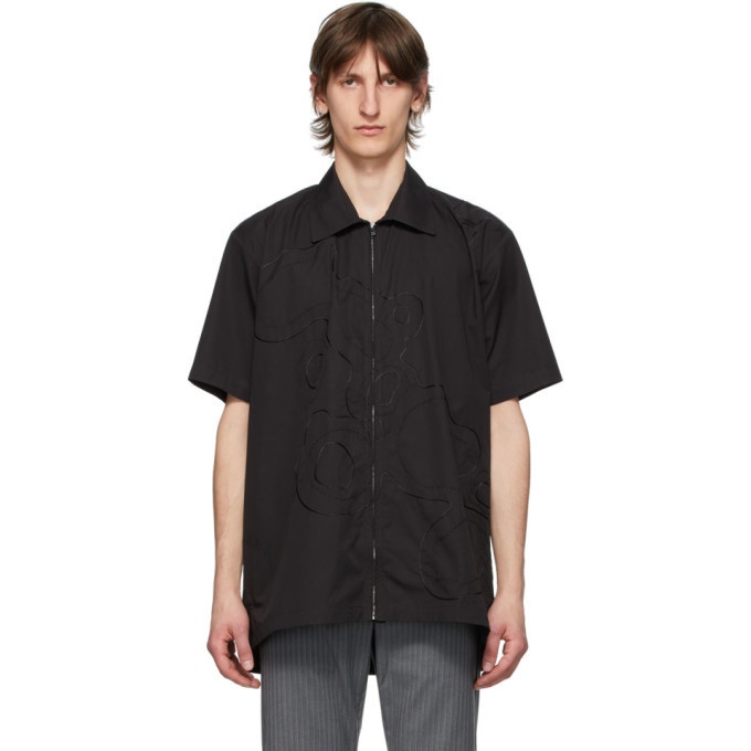 Photo: Cornerstone Black Zip Short Sleeve Shirt